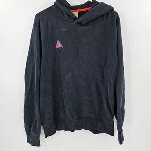 Nike acg sweatshirt hoodie medium black fleece pullover rare
